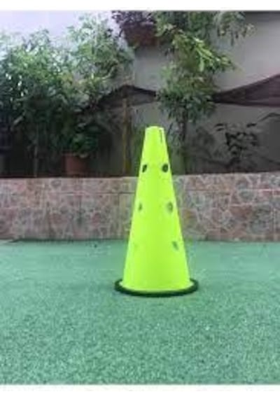 ANTRENMAN HUNİSİ 40CM DELİKLİ KAUÇUK TABANLI Çok Renkli