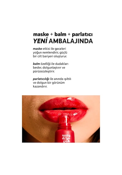 Cream Co. Onarıcı Besleyici Nemlendirici Dudak Bakımı 3in1 Lip Balm Strawberry Sorbet