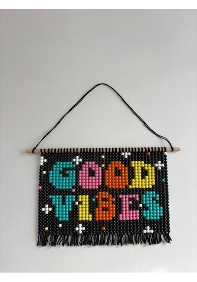 Fiskos.tr Good Vibes Boncuk Tablo Kendin Yap Kiti Dıy