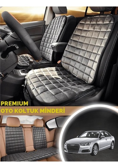 Audi A4 Minder Ortopedik Cepli Araç Ve Kılıf Seti Tam Uyumlu,antrasit Renk,konforlu Tasarım