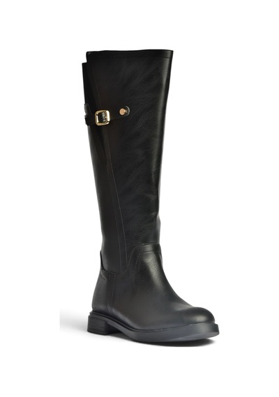 Fox Shoes Z973552209 Siyah Düz Tabanlı Kadın Çizme