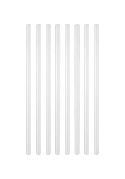 8 Li İnce Silikon Çubuk 7,4 Mm X 30 Cm Sıcak Silikon Tabancası Uyumlu Şeffaf Mum Silikon Hobi Ve Tamir İçin