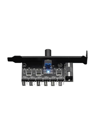 Tr 6 Port Fan Çoğaltıcı Hız Kontrol Kartı Molex Güç Giriş Soketi 12v