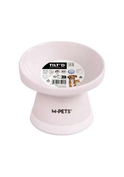 M-pets Tiltd Seramik Kedi Ve Köpek Mama Ve Su Kabı Beyaz 150 Ml 244-51006.01
