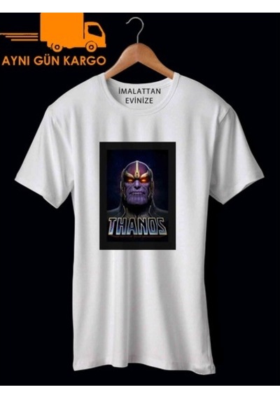 Thanos Marvel Baskılı Tişört Tshirt Ücretsiz Kargo