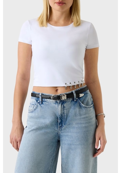 Guess Bayan Top W6gp11 K2933 G011 Beyaz BEYAZ