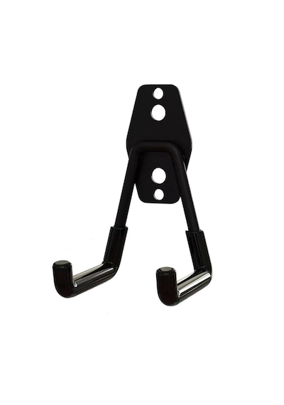 Microcase Çok Amaçlı Pvc Kaplamalı Kaymaz Metal Askılık Ağır Yük Askısı Depo Garaj Bahçe - Al5913 1 Adet Siyah