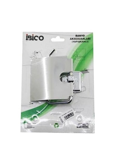 Banyo Bny-503g Metal Geniş Kapaklı Tuvalet Kağıtlığı, Yapışkanlı Montaj Sistemi 000 Açık Krem