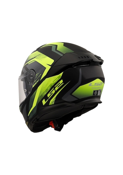 Kapalı Kask Ls2 Stream 2 Fury Mat Siyah Gri Neon Sarı 3XL