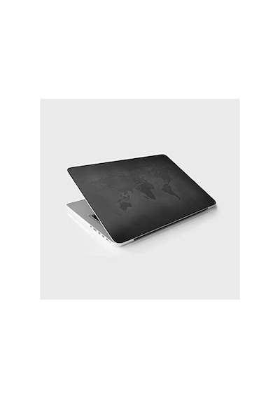Dünya Haritası Desenli Laptop Sticker 124-Pembe