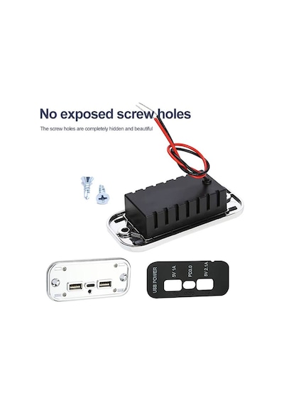 Type-c Usb 3 Portlu Araç Şarj Soketi Adaptörü 12v-24v