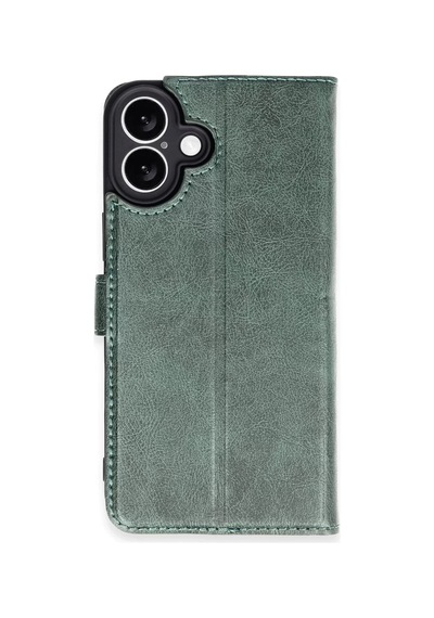Newface Apple İphone 16 Plus Kılıf Trend S Plus Kapaklı Kılıf - Yeşil