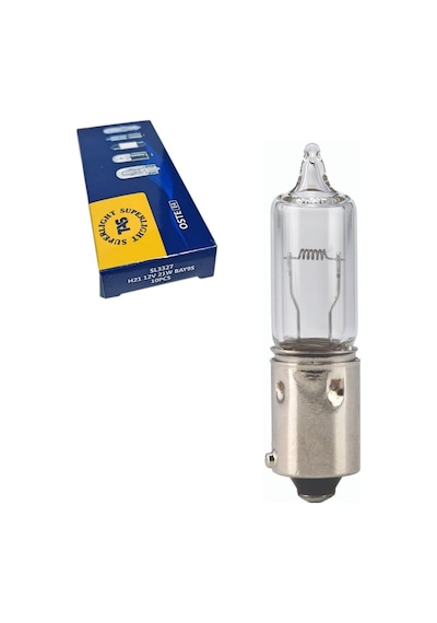 Tas Süperlight 12v H21 Ampul 21w Bay9s Halogen Sl3327 10 Lu