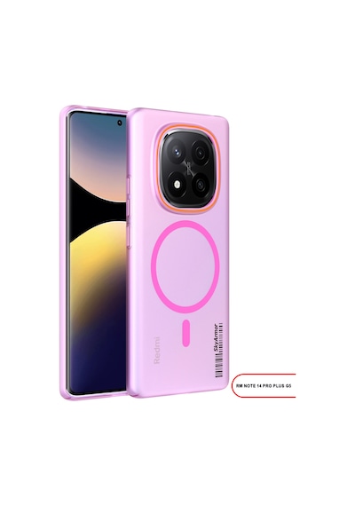 Redmi Note 14 Pro Plus 5g Magsafe Uyumlu Mat Sert Klein Kılıf Pembe