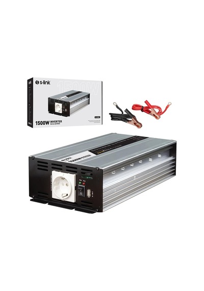 S-link Sl-1500w Dc 12 Volt Ac 230 Volt 1500w İnverter