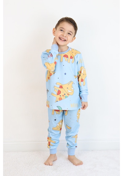 Erkek Pijama Takımı Mavi