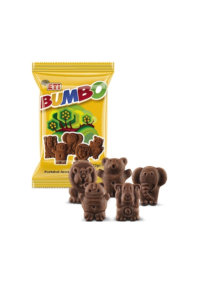 Eti Bumbo Portakal Aromalı Kakaolu Bisküvi 24 x 42 G