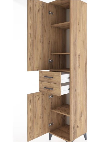 Hyperion Dolap 4 Raflı 2 Çekmeceli 2 Kapaklı 44x44x221 Çam-çam Çam Hyperion Dolap 4 Raflı 2 Çekmeceli 2 Kapaklı 44x44x221 Çam-çam Çam