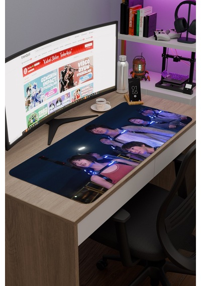 Alice İn Borderland V4 90x40 Xxl Gaming Kauçuk Kaymaz Taban Mouse Pad Fare Altlığı