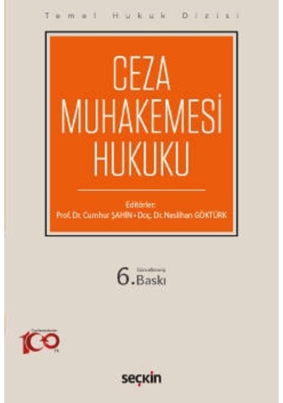 Ceza Muhakemesi Hukuku Thd Prof. Dr. Cumhur Şahin