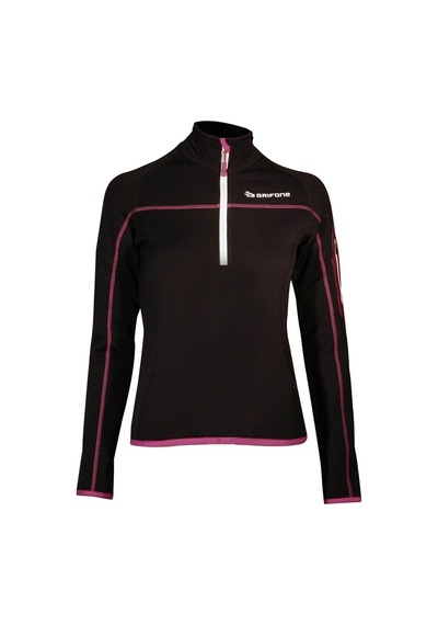 Grifone Elna Shirt Yarım Fermuarlı Polar Sweat Siyah - Yeşil