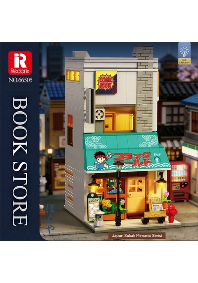 Reobrix Bookstore 66505 Brick Yapım Seti