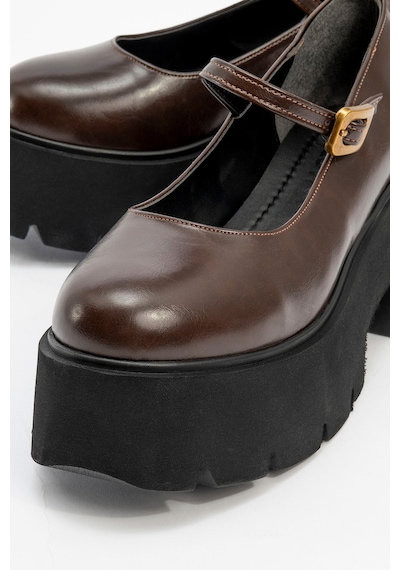 Luvishoes Luvi Shoes Linley Kahve Cilt Kadın Kalın Tabanlı Günlük Ayakkabı Kahve Rengi Luvishoes Luvi Shoes Linley Kahve Cilt Kadın Kalın Tabanlı Günlük Ayakkabı Kahve Rengi