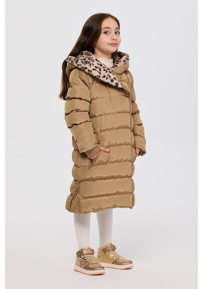 Panço Kız Çocuk Camel Kaban Kahverengi