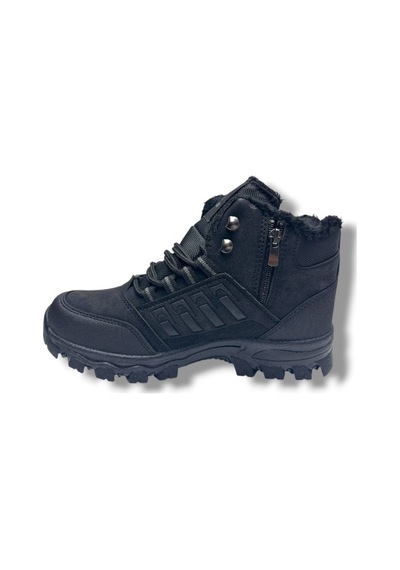Xstep X6-26 Deri Trekking Kar Kış Outdoor Erkek Bot Siyah