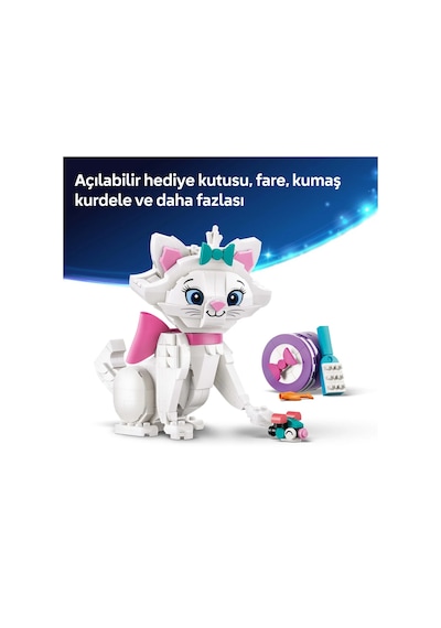 LEGO® ǀ  Disney Aristokediler Sevimli Marie 43286 – 7 Yaş ve Üzeri Çocuklar için Aksesuarlar İçeren Oyuncak Yapım Seti (369 Parça)