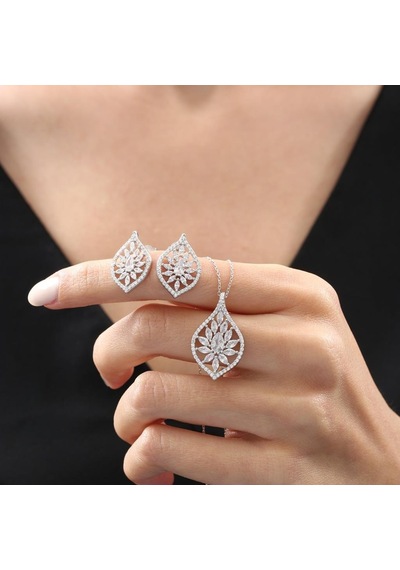 Effective Diamond Markiz Rüyası Gümüş Mini Set
