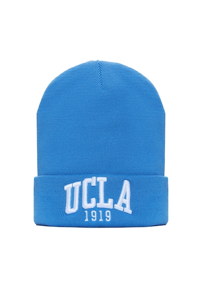Ucla Lanıta Mavi Bere Nakışlı - Unisex Bere Mavi