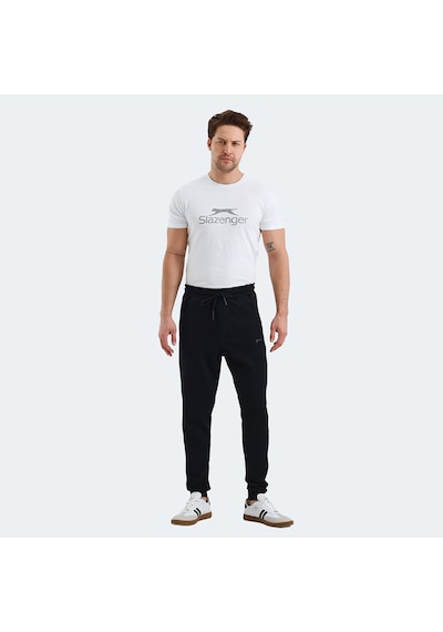 Slazenger VALARY Erkek Cepli Dar Paça Siyah Eşofman Altı