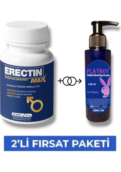 Erectin Max Erkeklere Özel Destekleyici 30'lu Mucizevi Libido Cream 125 Ml