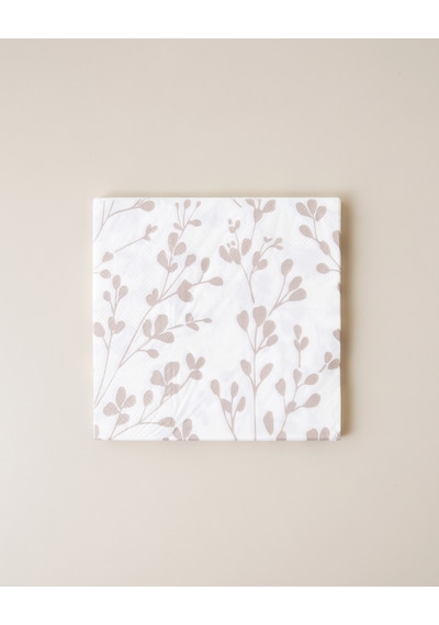 English Home Warm Petals 20'li Kağıt Peçete 33x33 Cm Bej