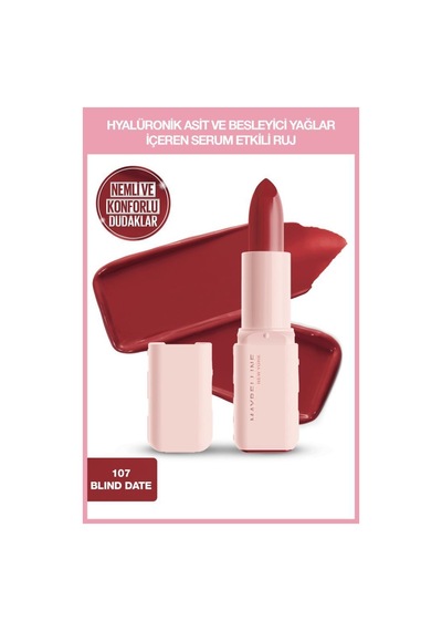 Lifter Liner Dudak Kalemi 013 Maybe It's + Hyalüronik Asitli Besleyici Yağ İçeren Ruj 107 Blind Date pktnemvkomfordudak1-11113 107