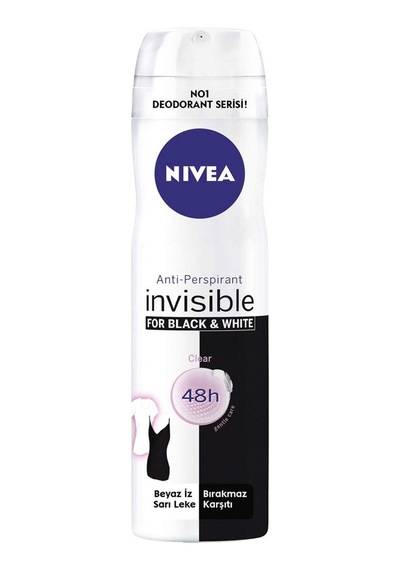Nıvea Invisible Black & White Clear Deodorant 150 Ml Kadın 5'li Avantaj Paketi - 5 Adet Tarı Çiçek - Meyve