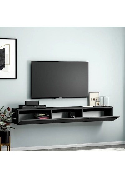 Tv Sehpası Tunus Siyah 180 Cm