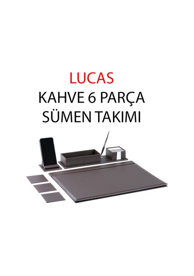 Gıpta Sümen Takımı Lucas 6 Parça Kahve 4-8128000-2071
