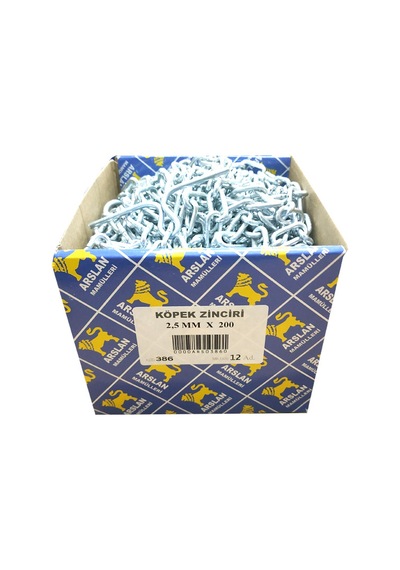 Arslan Mamulleri Köpek Zinciri 2.5 MM x 2 Mt - 12 Adet Diğer