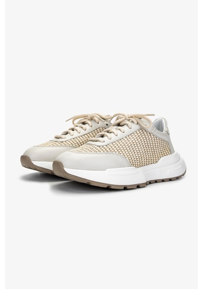 Valmenti Kadın Deri & Tekstil Sneakers & Spor Ayakkabı 1123 610 Bn Ayk Y25 Bej Dr/bej Hsr Bej