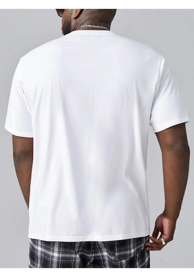 Altamira Unisex Beyaz Paris Baskılı Oversize T-shirt 001