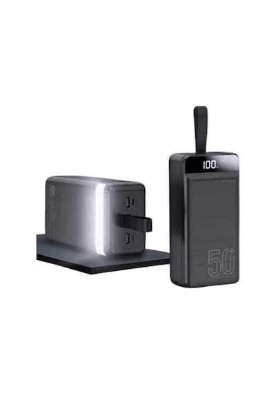 Powerbank 50.000 Mah Dijital Göstergeli Taşınabilir 4 Portlu Hızlı Powerbank Yeni Nesil Renkli