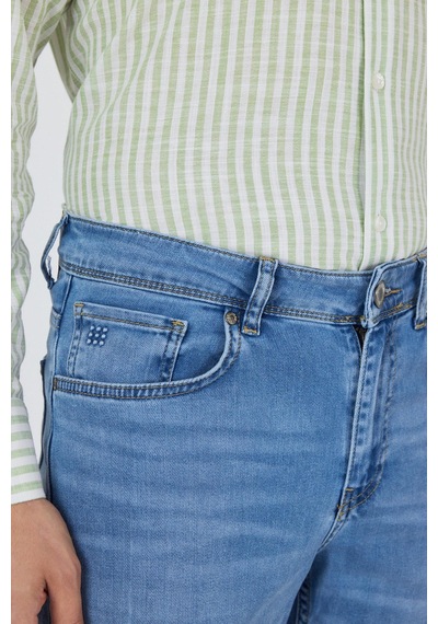 Koyu Mavi Gabardin 5 Cep Düz Paça Casual Slim Fit Pamuklu Denim Pantolon 1023250156 Koyu Mavi Koyu Mavi Gabardin 5 Cep Düz Paça Casual Slim Fit Pamuklu Denim Pantolon 1023250156 Koyu Mavi