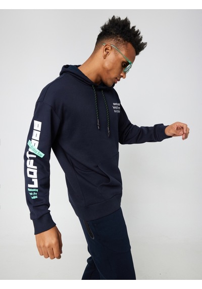 Oversize Fit Erkek Sweatshirt Lacivert