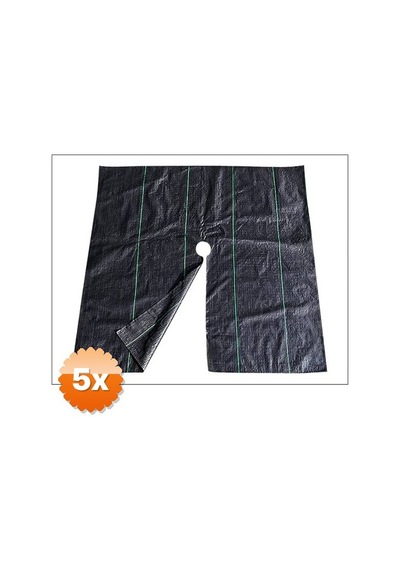 5 Adet Yabani Ot Bariyer Matı 60x60 Cm