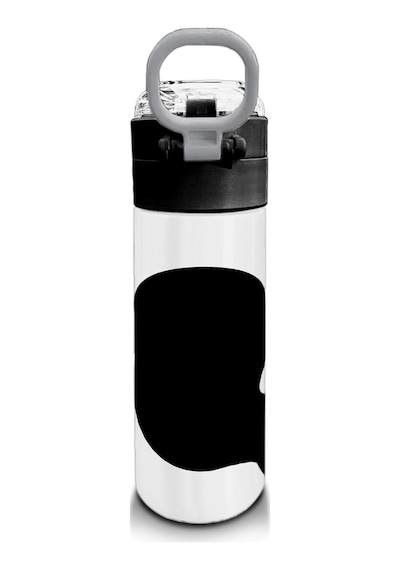 Coral High Kids Siyah Beyaz Desenli Pipetli Ve Direkt İçim Çelik Termos 500 Ml 31887 Beyaz - Gri