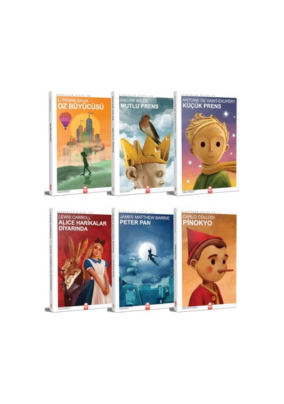 Klasik Çocuk Kitapları Seti, 6 Kitap, Oz Büyücüsü, Mutlu Prens, Küçük Prens, Harikalar Diyarında, Peter Pan, Pinokyo Sku: Mırstk2cdf2f6009