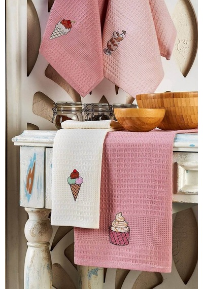 İce Cream 6 Parça Mutfak Kurulama Bezi 30X50 Cm