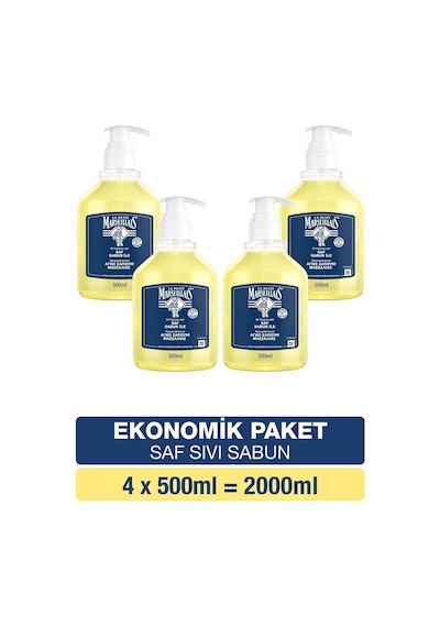 Le Petit Marseillais Saf Sıvı Sabun Zeytinyağı 4 x 500 ML